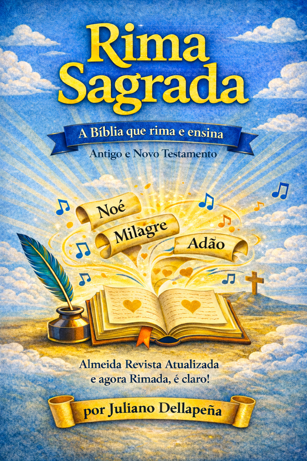 Capa do Livro Rima Sagrada por Juliano Dellapeña